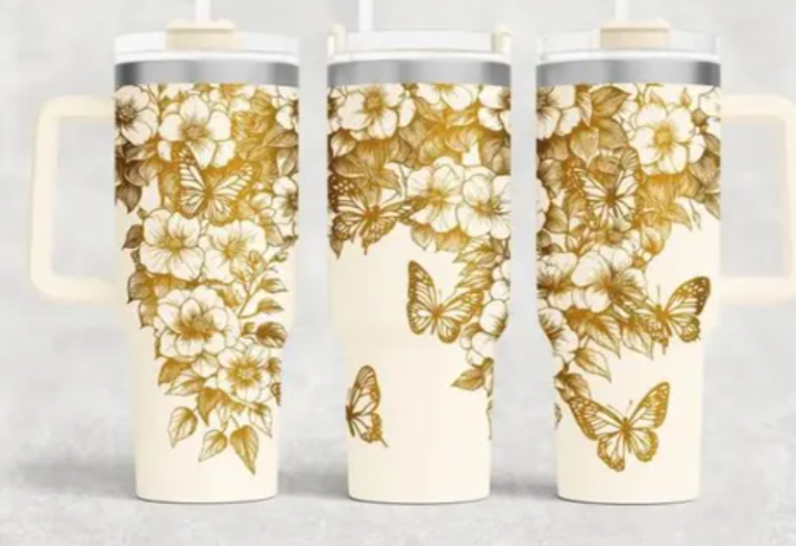 Hanging flower with Butterfly Design