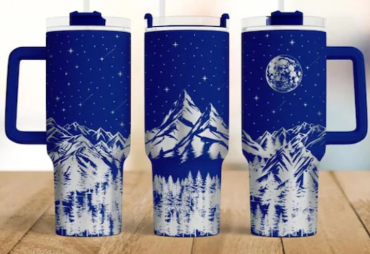 Mountains and the Night Sky Design