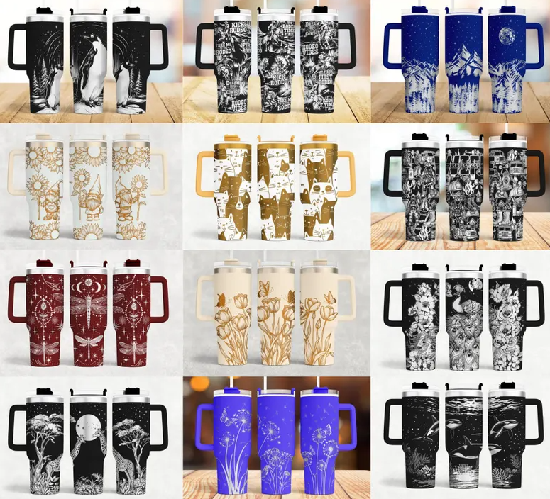 Tumbler full wrap designs
